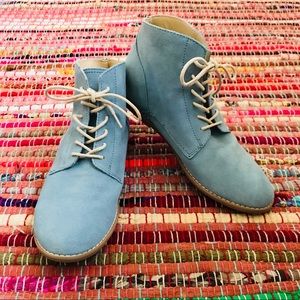 Matisse Blue Suede Booties